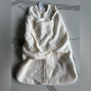 Halo SleepSack Swaddle Micro Fleece -Cream